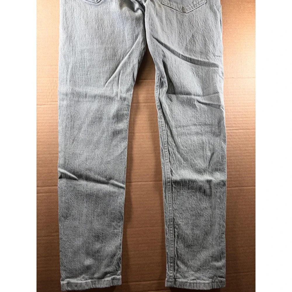 Levi's 512 Slim Taper Jeans Mens 33x29 Green Garment Dyed Denim Pants W34